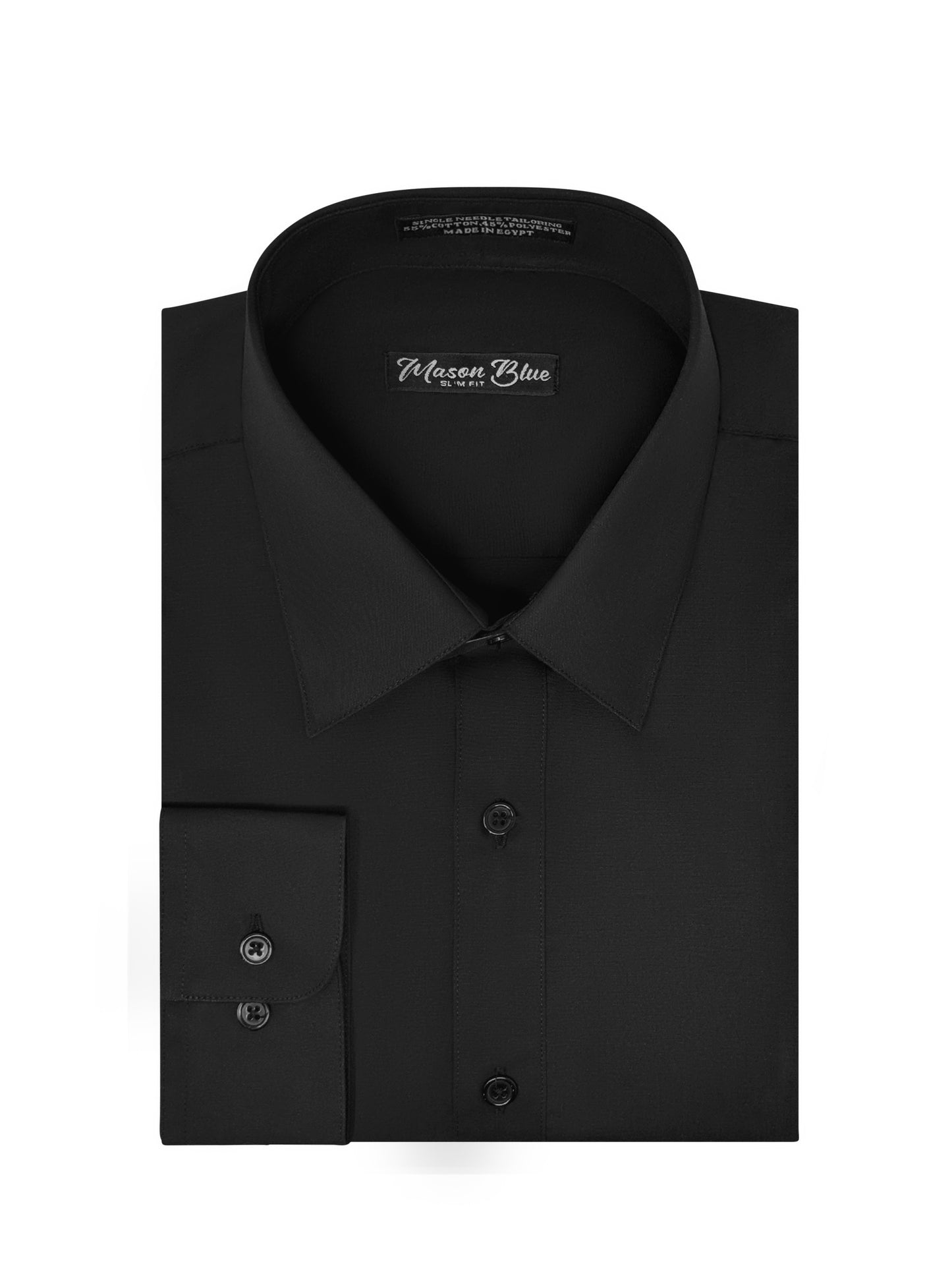 Mason Blue Dress Shirt Black