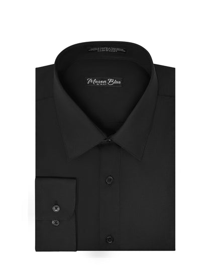 Mason Blue Dress Shirt Black