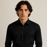 Mason Blue Dress Shirt Black